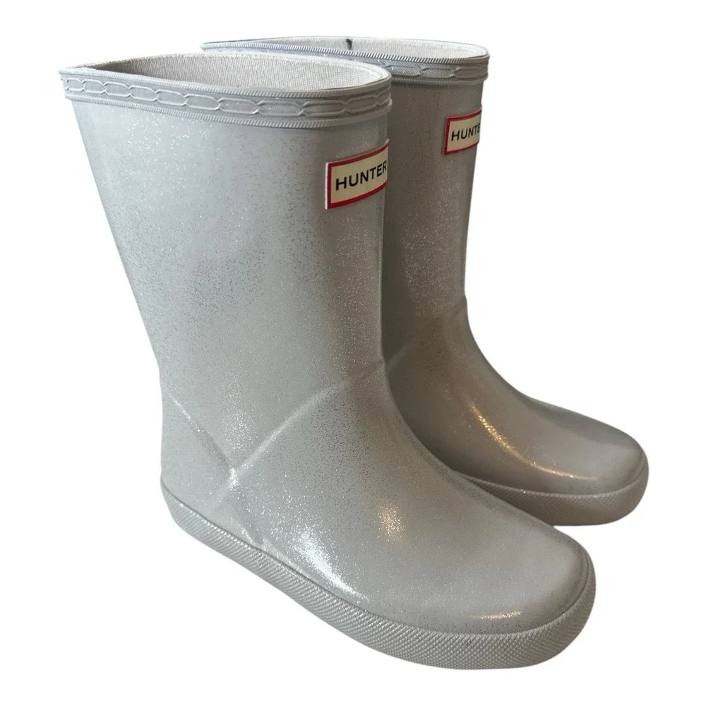 New Hunter Kids Size US 12 First Star cloud Waterproof Rain Boots Toddler